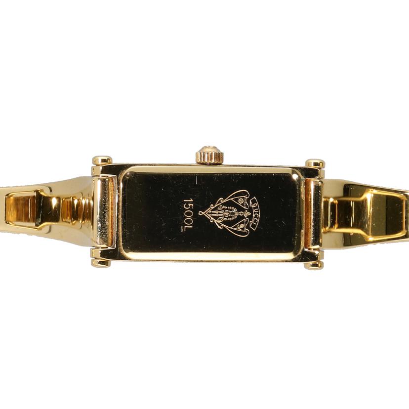 GUCCI グッチ/バングルウォッチ・アイボリー×ゴールド／クオーツ/1500L//010****/ABランク/84