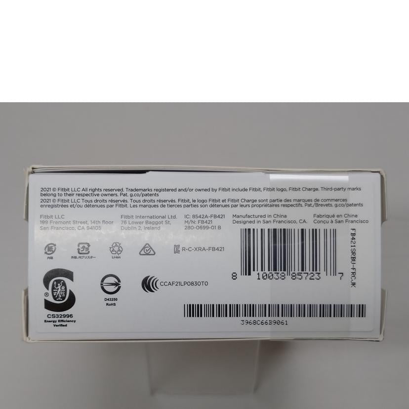 Fitbit フィットビット/Charge5　スマートウォッチ/FB421SRBU-FRCJK//396*********/SAランク/52