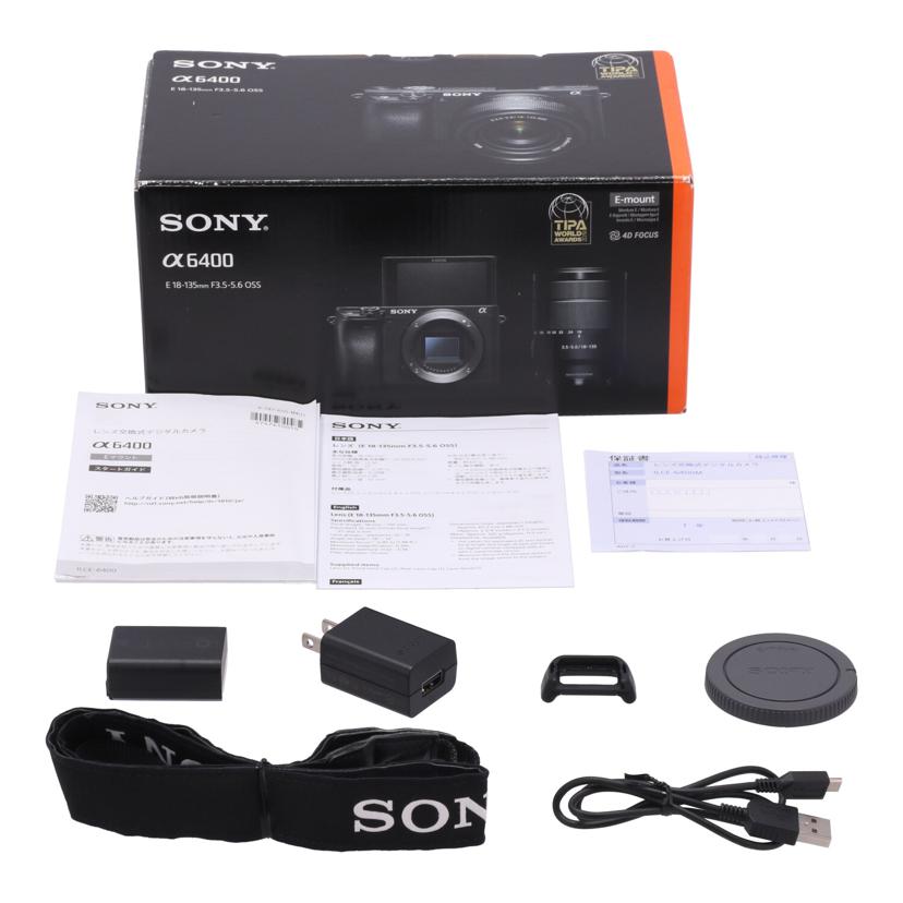SONY　 ソニー　/ミラーレス一眼　レンズキット／α6400/ILCE-6400M//S013189656O/ABランク/24