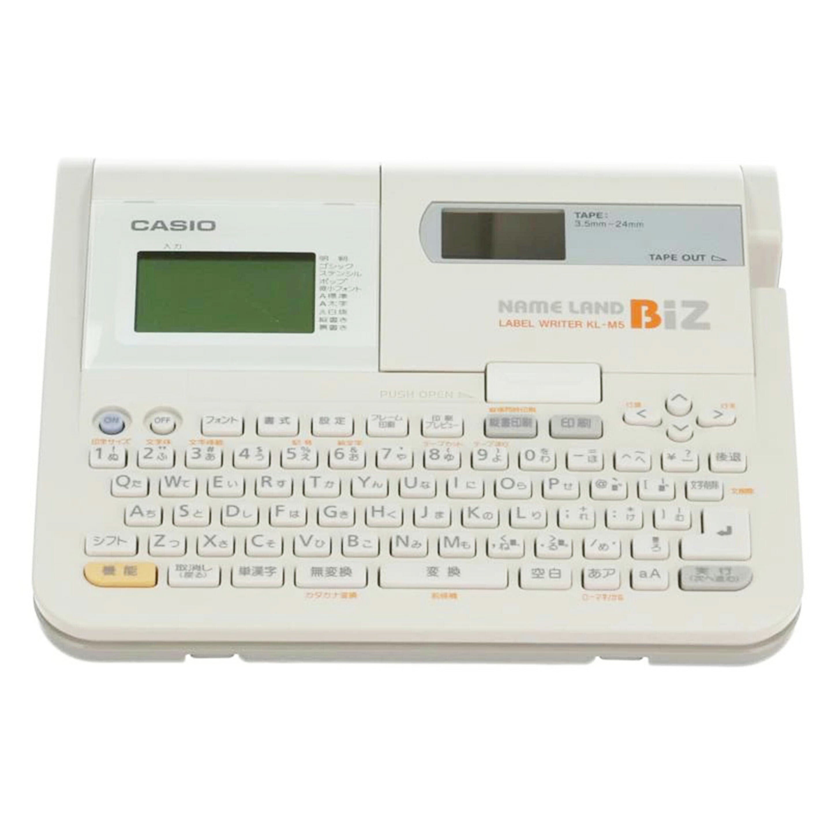 CASIO カシオ　/ラベルライター／NAME　LAND　BiZ/KL-M5//902ER/Bランク/22