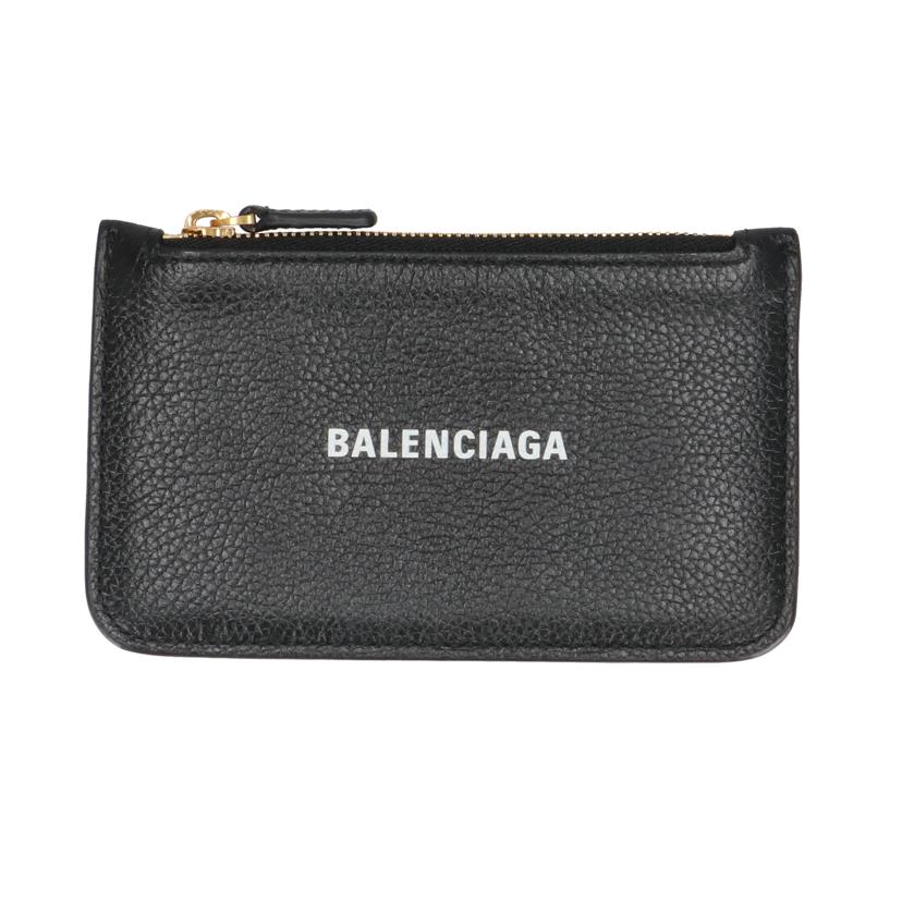 BALENCIAGA ﾊﾞﾚﾝｼｱｶﾞ/ロゴモチーフコインケース／カーフ/594214//109**********/ABランク/93