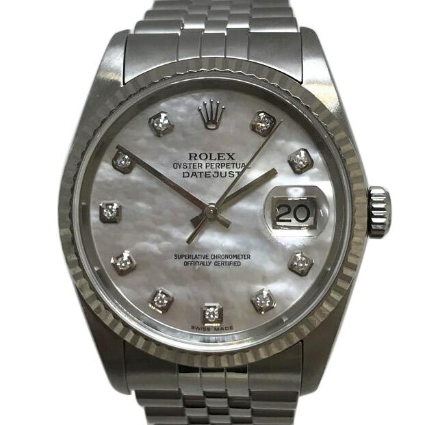 ROLEX ロレックス/デイトジャスト10P　シェル/16234NG//D03****/ABランク/51