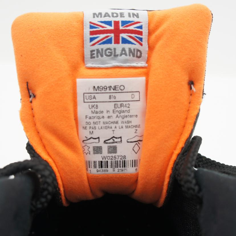 new　balance ニューバランス/M991／メイドインイングランド／ブラック×オレンジ/M991NEO//ｻｲｽﾞ:UK表記8/Aランク/75