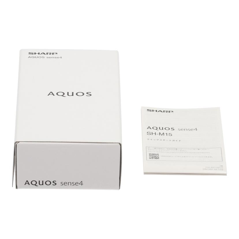 SHARP　SIMフリー シャープ/スマートフォン／AQUOS　sense4/SH-M15//354963111484060/Bランク/78