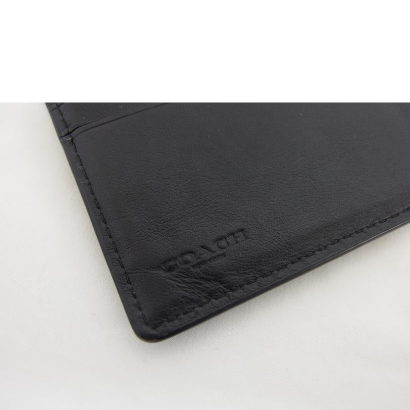 COACH コーチ/二つ折り長財布／エンボスドシグネチャー／ブラック/91636//A20**/Bランク/04