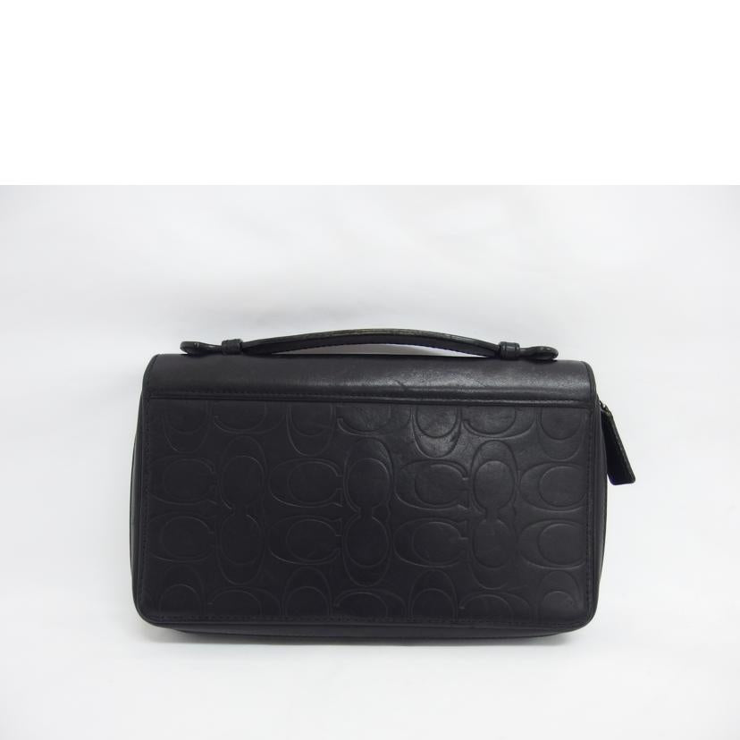 COACH コーチ/ダブルジップ　トラベルオーガナイザー／ブラック/F93209//Bランク/04