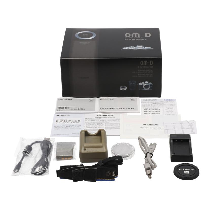 OLYMPUS オリンパス /ミラーレス一眼 ダブルズームキット/OM-D E-M10 Mark III EZ ﾀﾞﾌﾞﾙｽﾞｰﾑｷｯﾄ//BHXC06059/Bランク/24