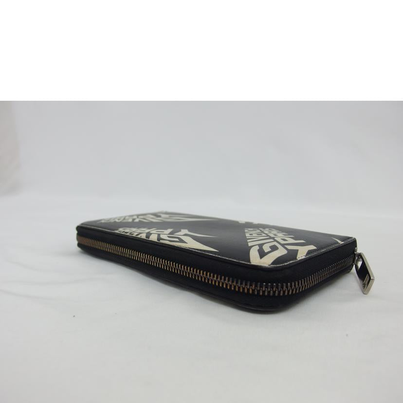 GIVENCY ジバンシー/グラフィック／ラウンドジップ長財布/BK600GK 0MZ 004//2B ******/Bランク/04