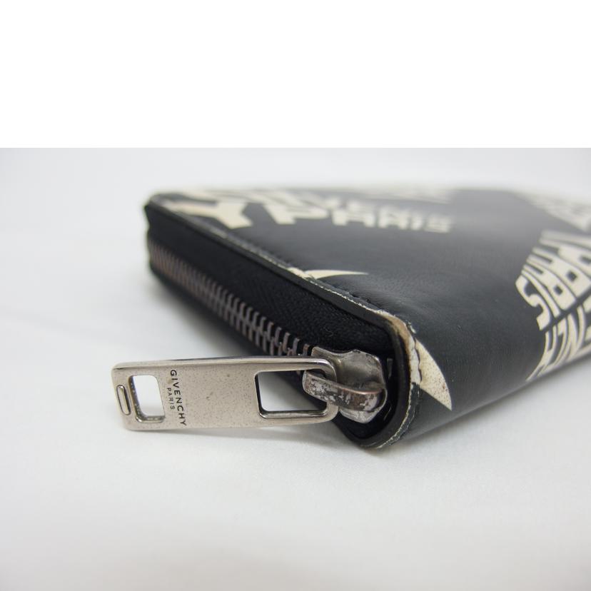 GIVENCY ジバンシー/グラフィック／ラウンドジップ長財布/BK600GK 0MZ 004//2B ******/Bランク/04