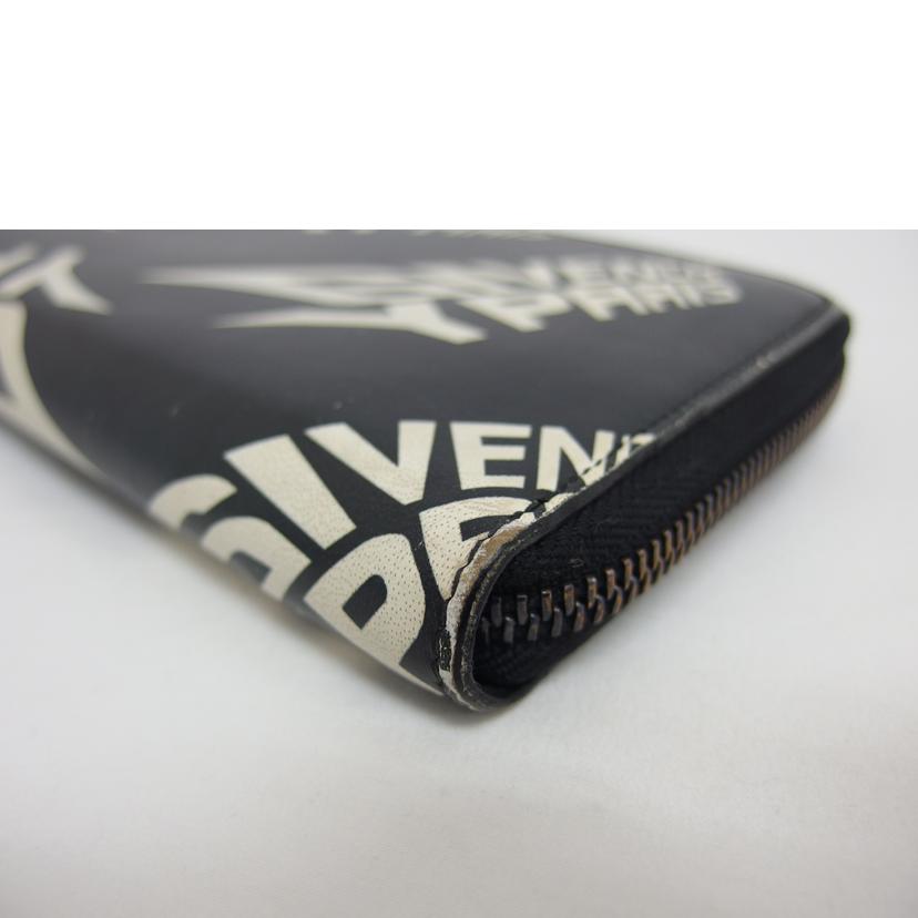 GIVENCY ジバンシー/グラフィック／ラウンドジップ長財布/BK600GK 0MZ 004//2B ******/Bランク/04