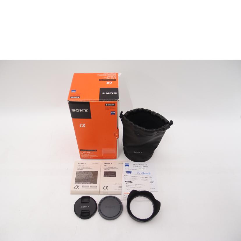 SONY ソニー/Vario－Tessar　T＊　E　16－70mm　F4　ZA　OSS／ミラーレス用標準ズームレンズ/SEL1670Z//1850585/Aランク/69