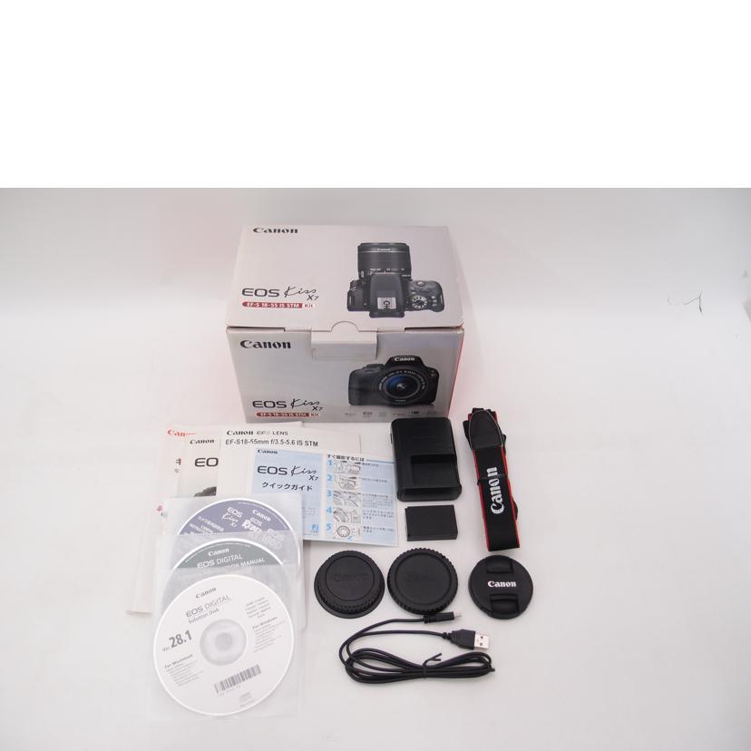 Canon キャノン/EOS　Kiss　X7レンズキット／デジタル一眼/EOS Kiss X7 EF-S18-55 IS STM kit//031071014923/Aランク/69