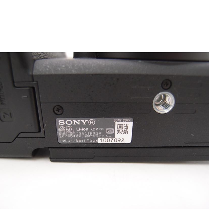 SONY ソニー/α6700　ILCE－6700ボディ／ミラーレス一眼/α6700 ILCE-6700//1007092/Aランク/69