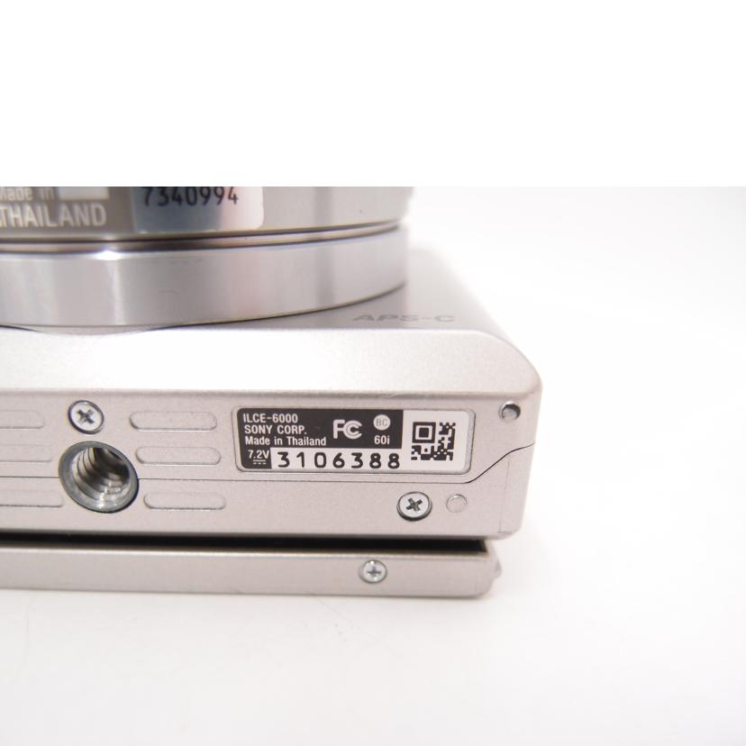 SONY ソニー/ダブルズームレンズキット／ミラーレス一眼/α6000 ILCE-6000Y//3106388/ABランク/69