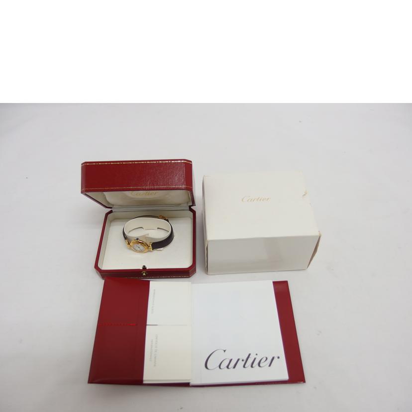 Cartier カルティエ/マストコリゼ／ホワイトローマン／クォーツ／レディース/2410//642*****/Bランク/04