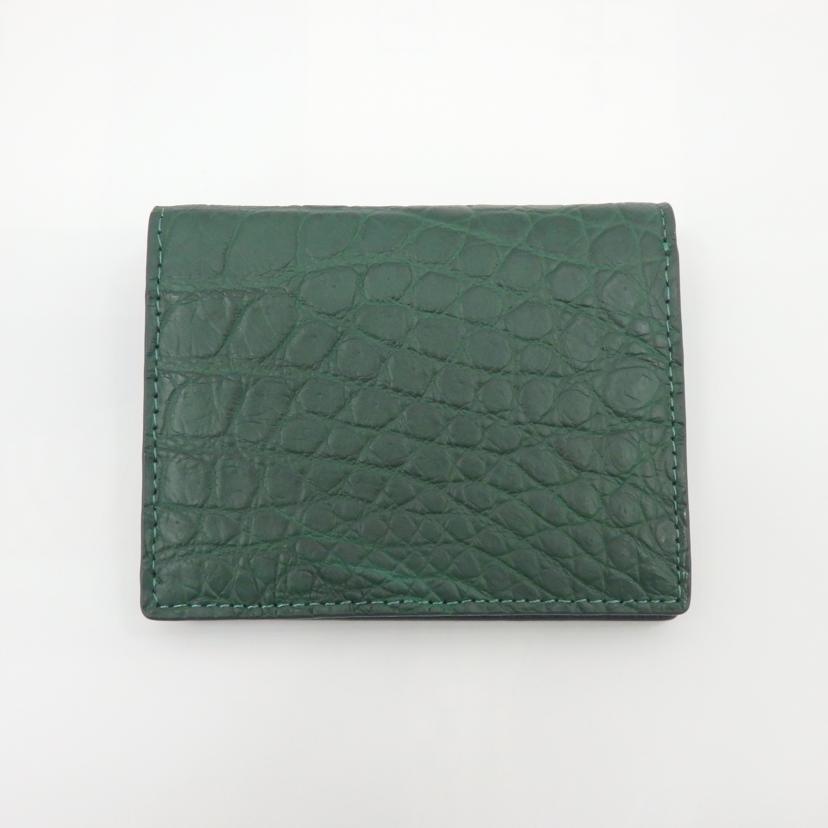 RODANIA ロダニア/クロコダイル二つ折り財布//Aランク/77