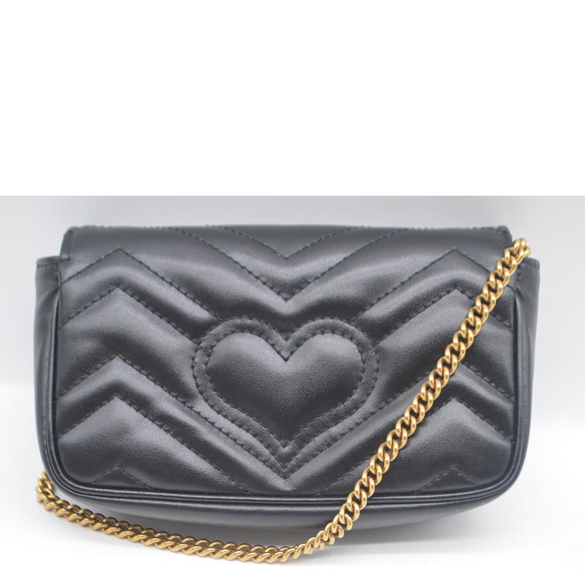 GUCCI グッチ/GGマーモントスーパーミニバッグ/ノワール/476433//493***/SAランク/89