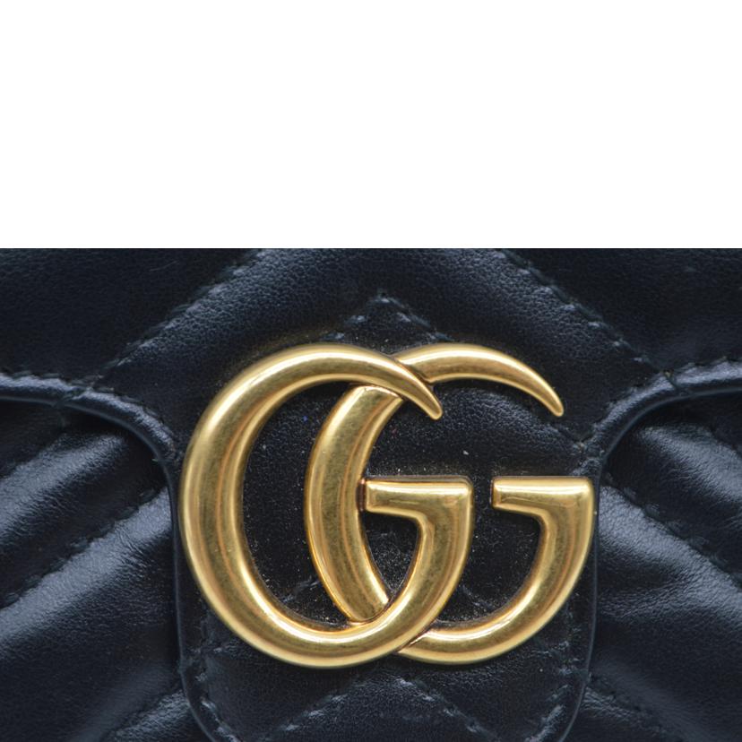 GUCCI グッチ/GGマーモントスーパーミニバッグ/ノワール/476433//493***/SAランク/89