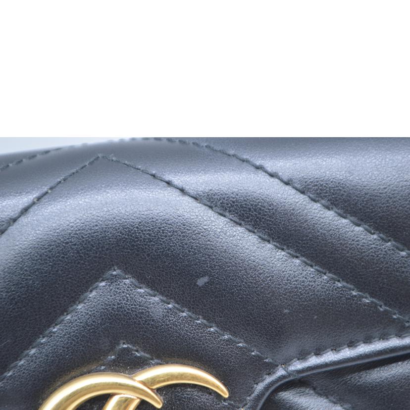 GUCCI グッチ/GGマーモントスーパーミニバッグ/ノワール/476433//493***/SAランク/89