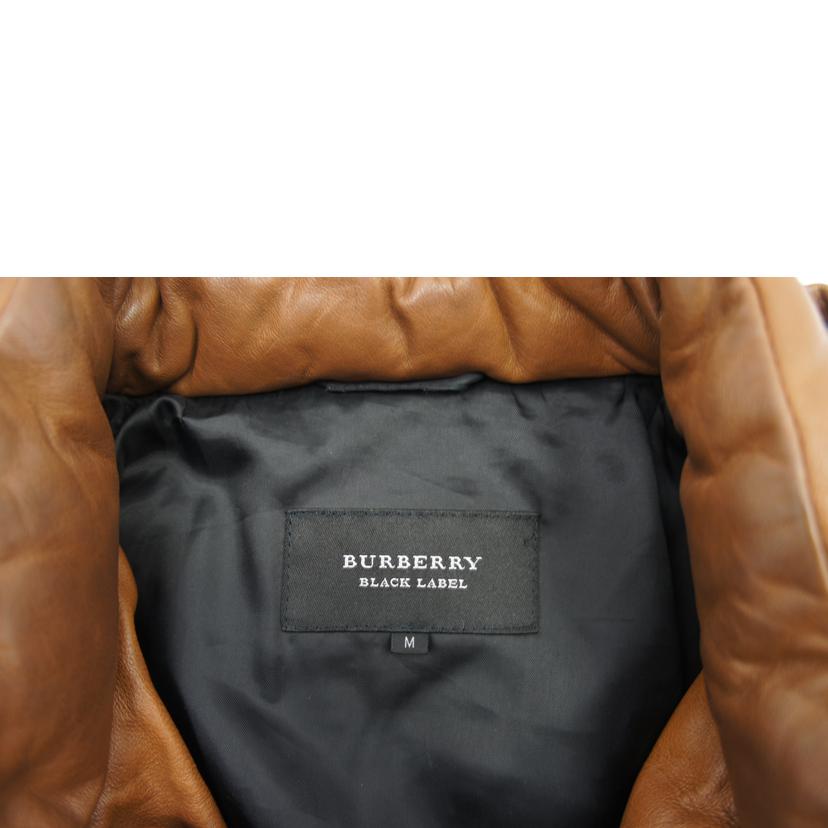 BURBERRY　BLACKLABEL バーバリーブラックレーベル/ラムレザーダウンジャケット/D1F57-458-54//ABランク/09