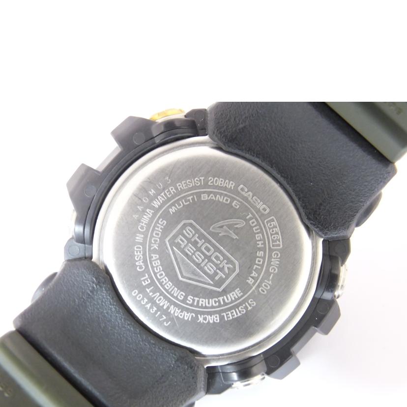 CASIO カシオ/G－SHOCK／マッドマスター／アナデジ／電波ソーラー/GWG-100-1A3//ABランク/88