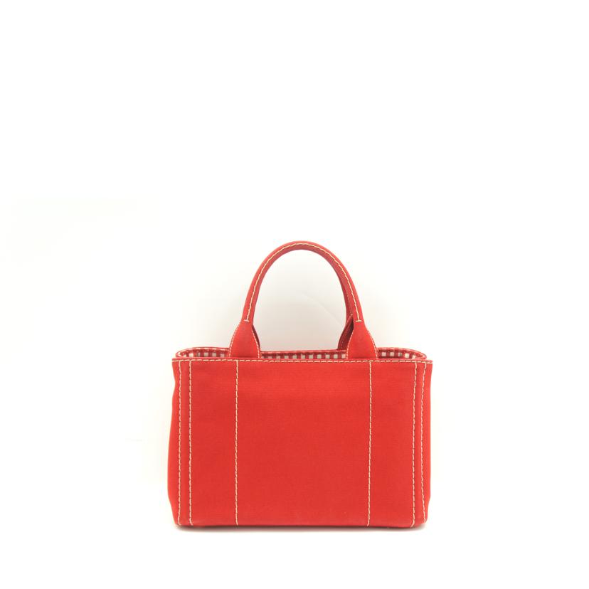 PRADA プラダ/カナパ2wayハンド／レッド／ストラップ付//204/Aランク/75