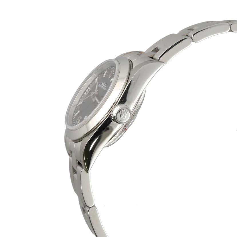 ROLEX ロレックス/オイスターパーペチュアル・レディース・ブラック/F番/76080//F60****/Aランク/75