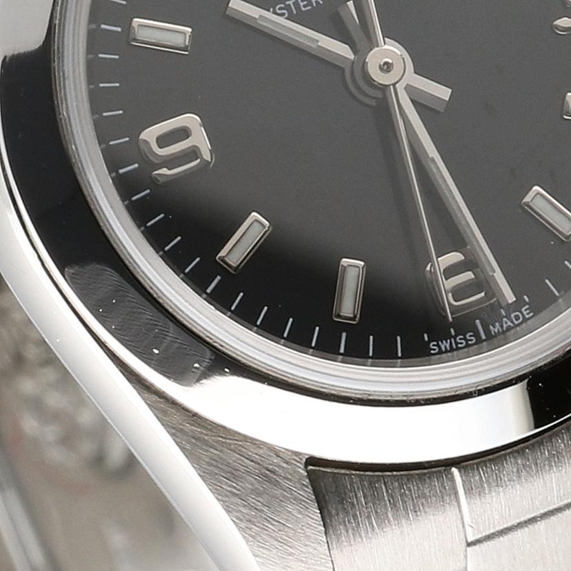 ROLEX ロレックス/オイスターパーペチュアル・レディース・ブラック/F番/76080//F60****/Aランク/75