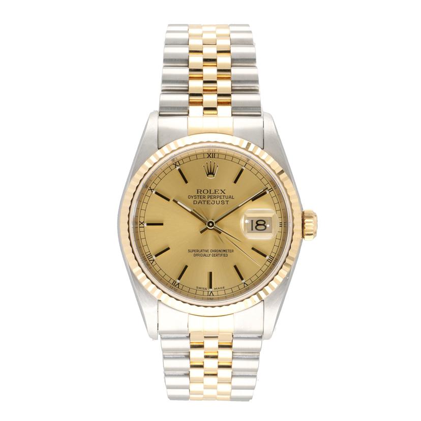 ROLEX ロレックス/デイトジャスト・シャンパン／SS×YG／Y番/16233//Y87**********/Aランク/94
