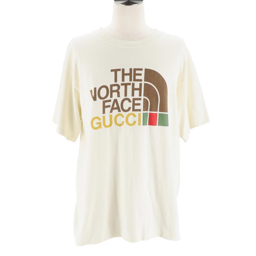 GUCCI×THE　NORTH　FACE グッチ ザ ノース フェイス/　オーバーサイズロゴプリントTシャツ/616036//ABランク/67