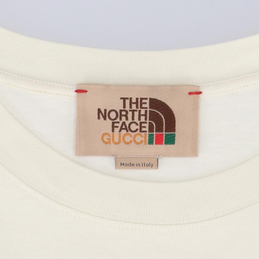 GUCCI×THE　NORTH　FACE グッチ ザ ノース フェイス/　オーバーサイズロゴプリントTシャツ/616036//ABランク/67