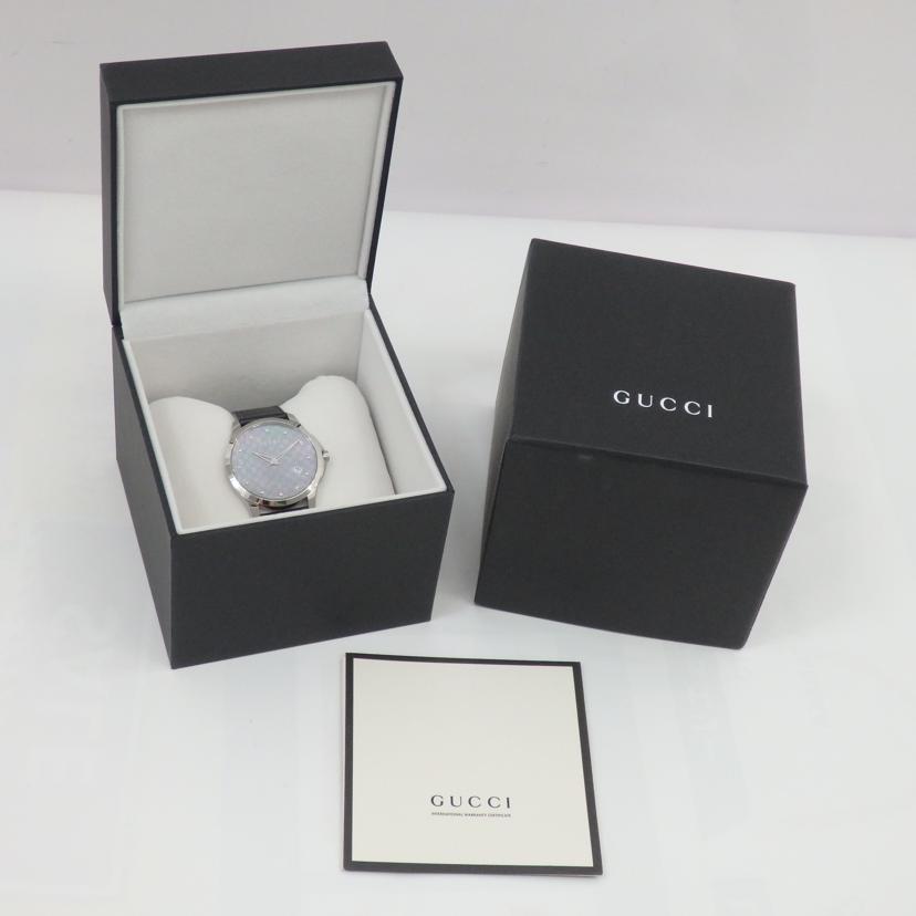 GUCCI グッチ/Gタイムレス／クオーツ／12Pダイヤ／シェル文字盤/YA1263007//139*****/ABランク/77