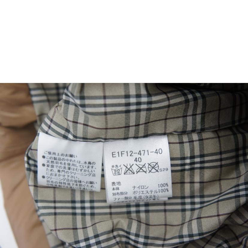 BURBERRY　BLUE　LABEL　 バーバリー/ダウンジャケット/E1F12-471-40//ABランク/85