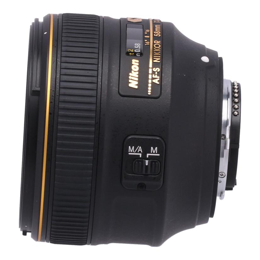 Nikon ニコン　/交換レンズ／58mm/AF-S 58mm f1.4G　//225529/ABランク/69