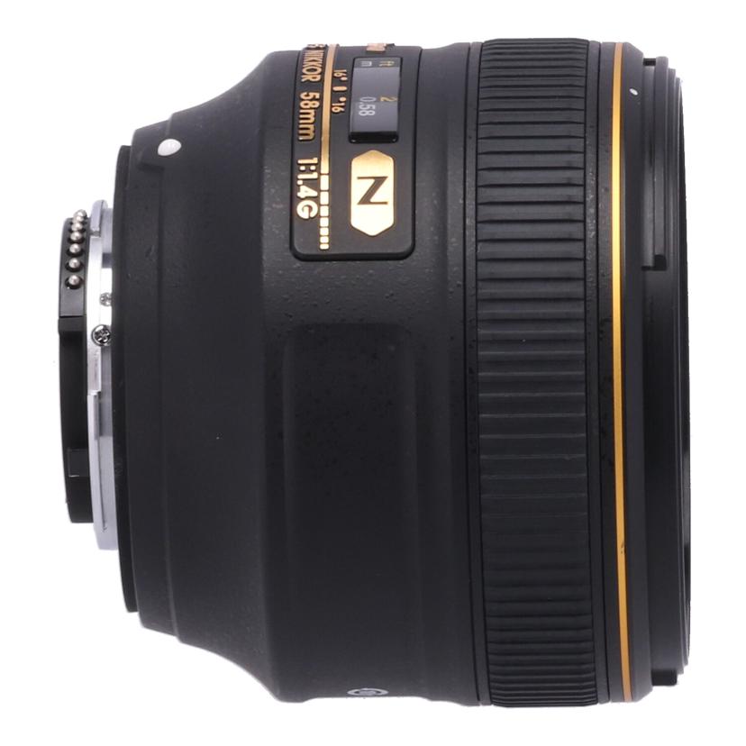 Nikon ニコン　/交換レンズ／58mm/AF-S 58mm f1.4G　//225529/ABランク/69
