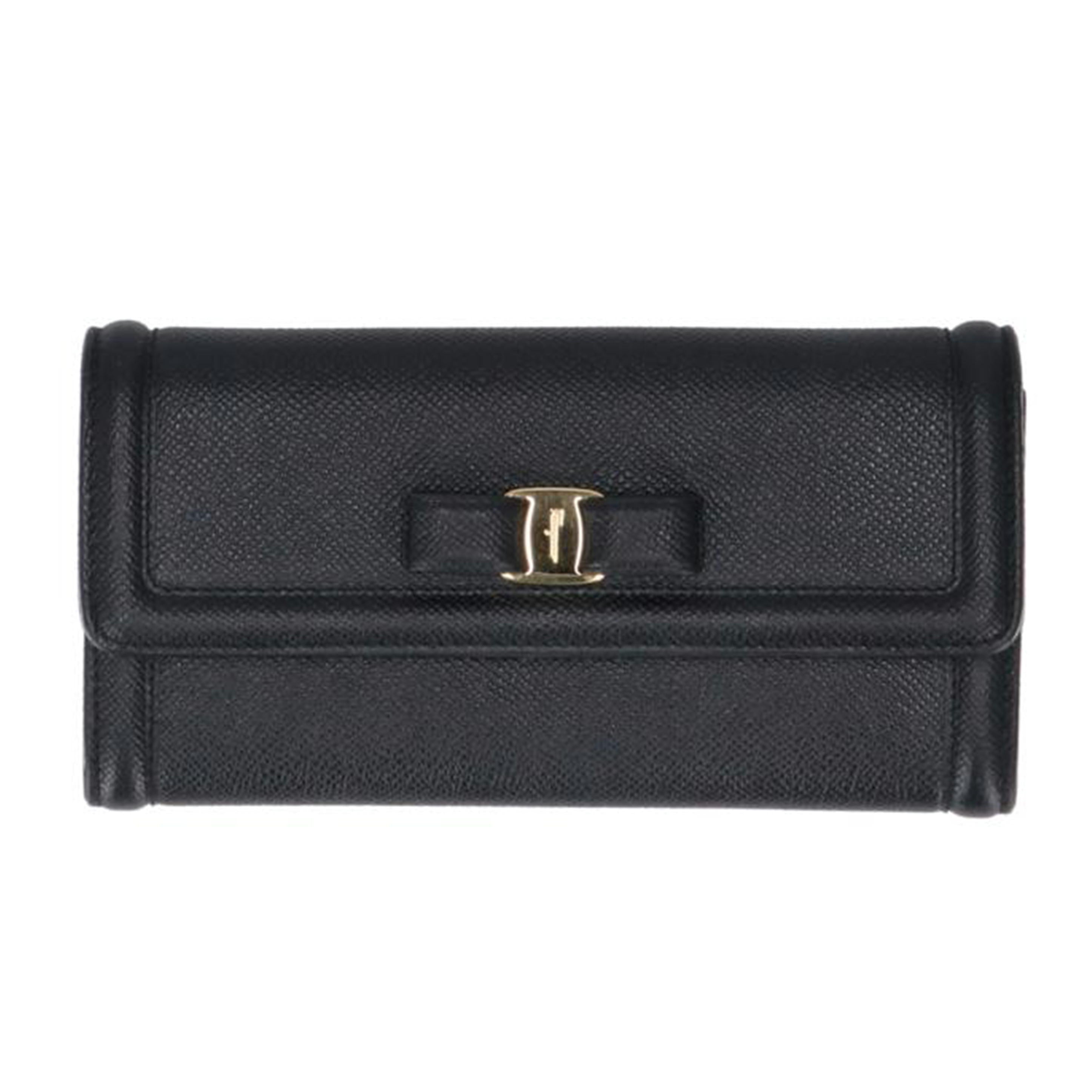 Salvatore　Ferragamo サルバトーレフェラガモ/ヴァラリボン　ジップ長財布/22 D154/00//Aランク/09