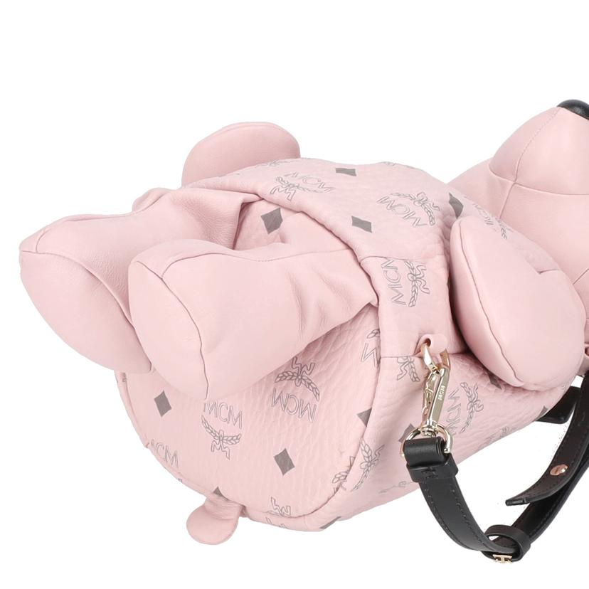MCM MCM/MCMベアドールレザーバックパック／ピンク//ABランク/75