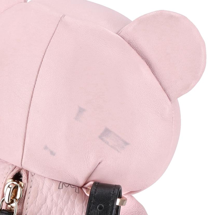 MCM MCM/MCMベアドールレザーバックパック／ピンク//ABランク/75