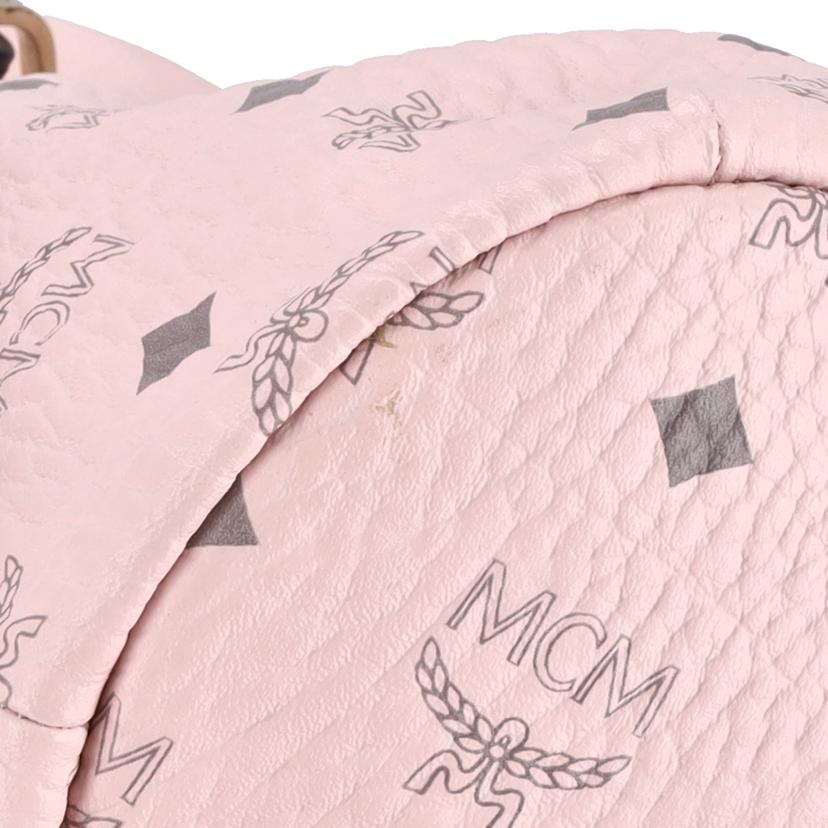 MCM MCM/MCMベアドールレザーバックパック／ピンク//ABランク/75