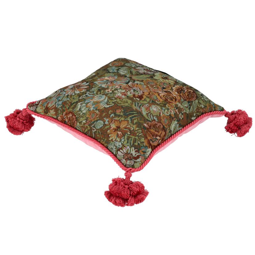 GUCCI／25 グッチ/グッチデコール／ジャガードクッション／猫・花/482722//Aランク/75