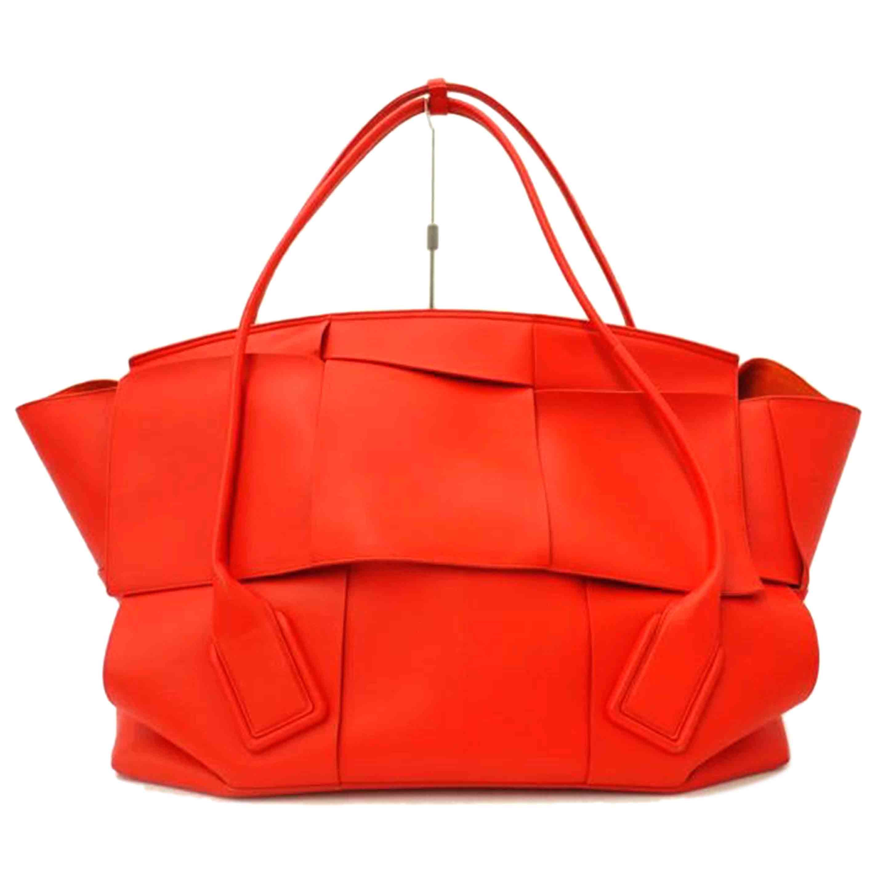 BOTTEGA　VENETA/マキシイントレチャートラージアルコトート／レッド系//Aランク/69