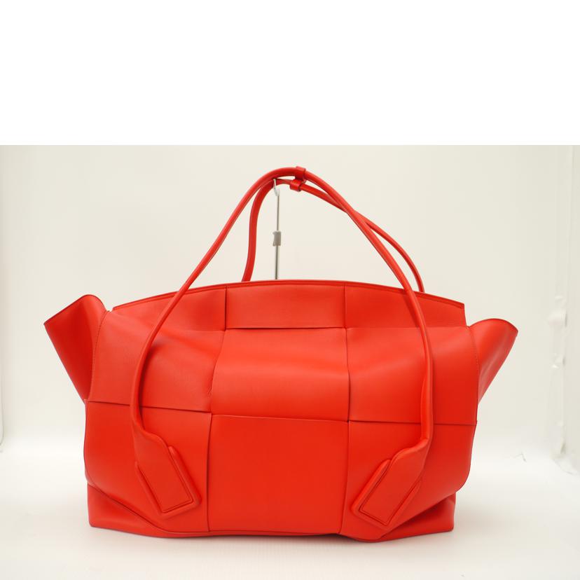 BOTTEGA　VENETA/マキシイントレチャートラージアルコトート／レッド系//Aランク/69