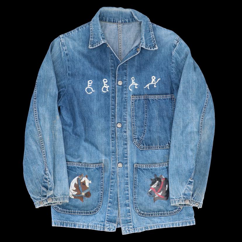 DUBBLE　WEAR ダブルウェア/60’s／カバーオール／ペイント／ヴィンテージデニムカバーオール//ABランク/69
