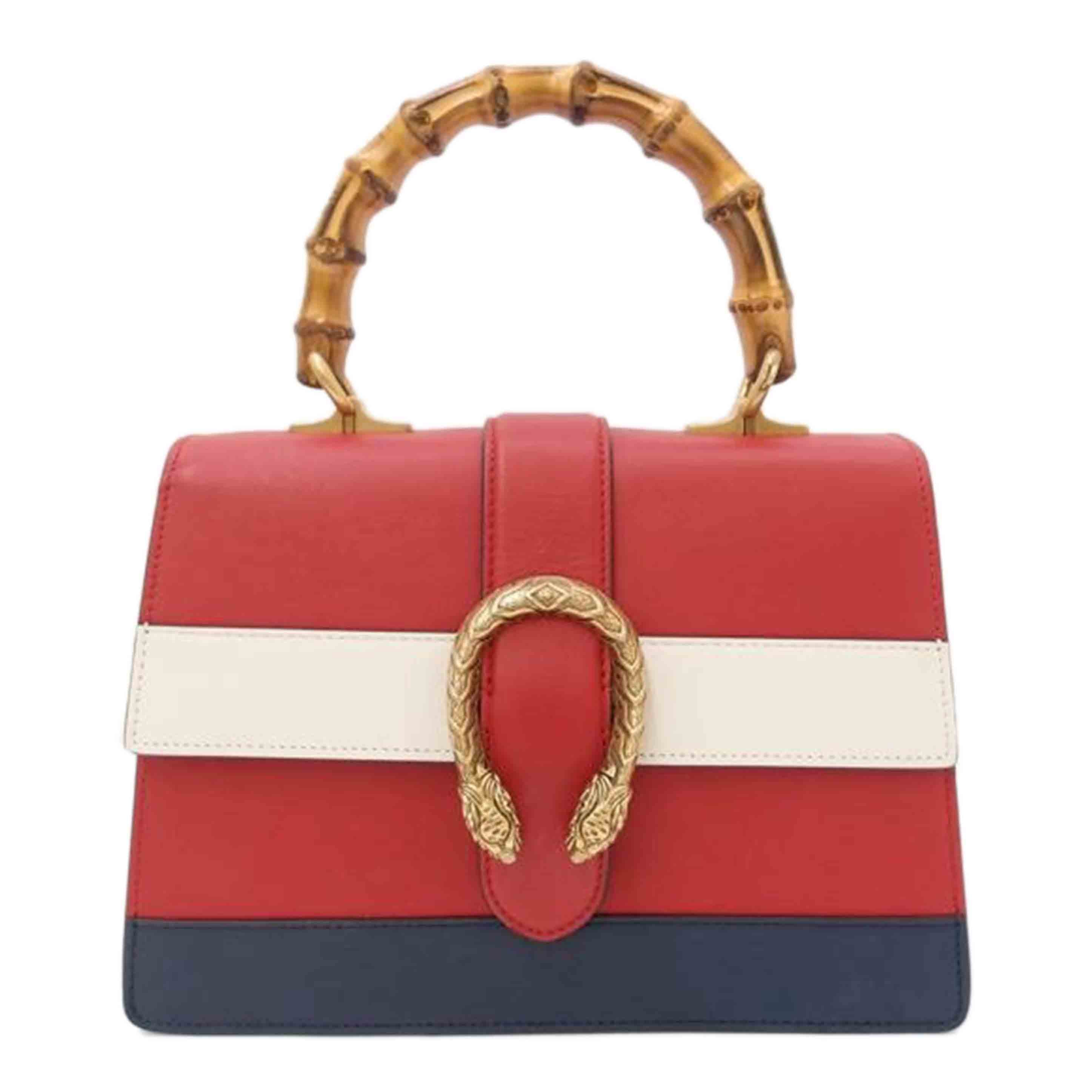 GUCCI/ディオニソスバンブー2wayバック／レッド/448075//204***/Aランク/69