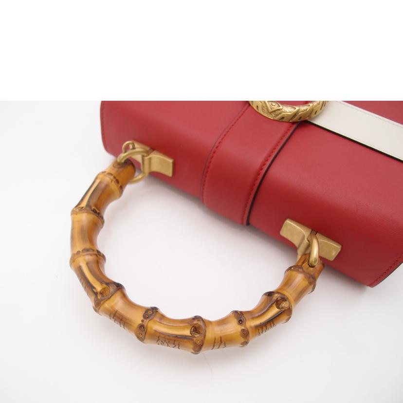 GUCCI/ディオニソスバンブー2wayバック／レッド/448075//204***/Aランク/69