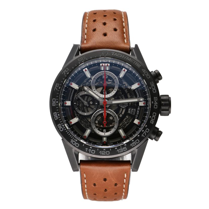 TAG　HEUER タグホイヤー/カレラ・キャリバーホイヤー01／自動巻／レザーベルト/CAR2090.BH0729//RQU****/ABランク/75