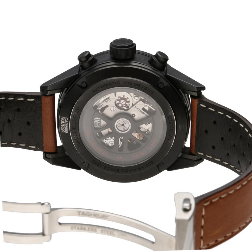 TAG　HEUER タグホイヤー/カレラ・キャリバーホイヤー01／自動巻／レザーベルト/CAR2090.BH0729//RQU****/ABランク/75