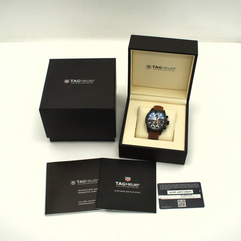 TAG　HEUER タグホイヤー/カレラ・キャリバーホイヤー01／自動巻／レザーベルト/CAR2090.BH0729//RQU****/ABランク/75