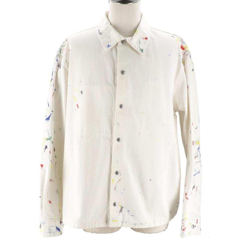 DIOR／29 ﾃﾞｨｵｰﾙ/DIOR　ペイント加工　ロゴ刺　ジャケット／＃52/243M646AT461_C020//2021SS/ABランク/75