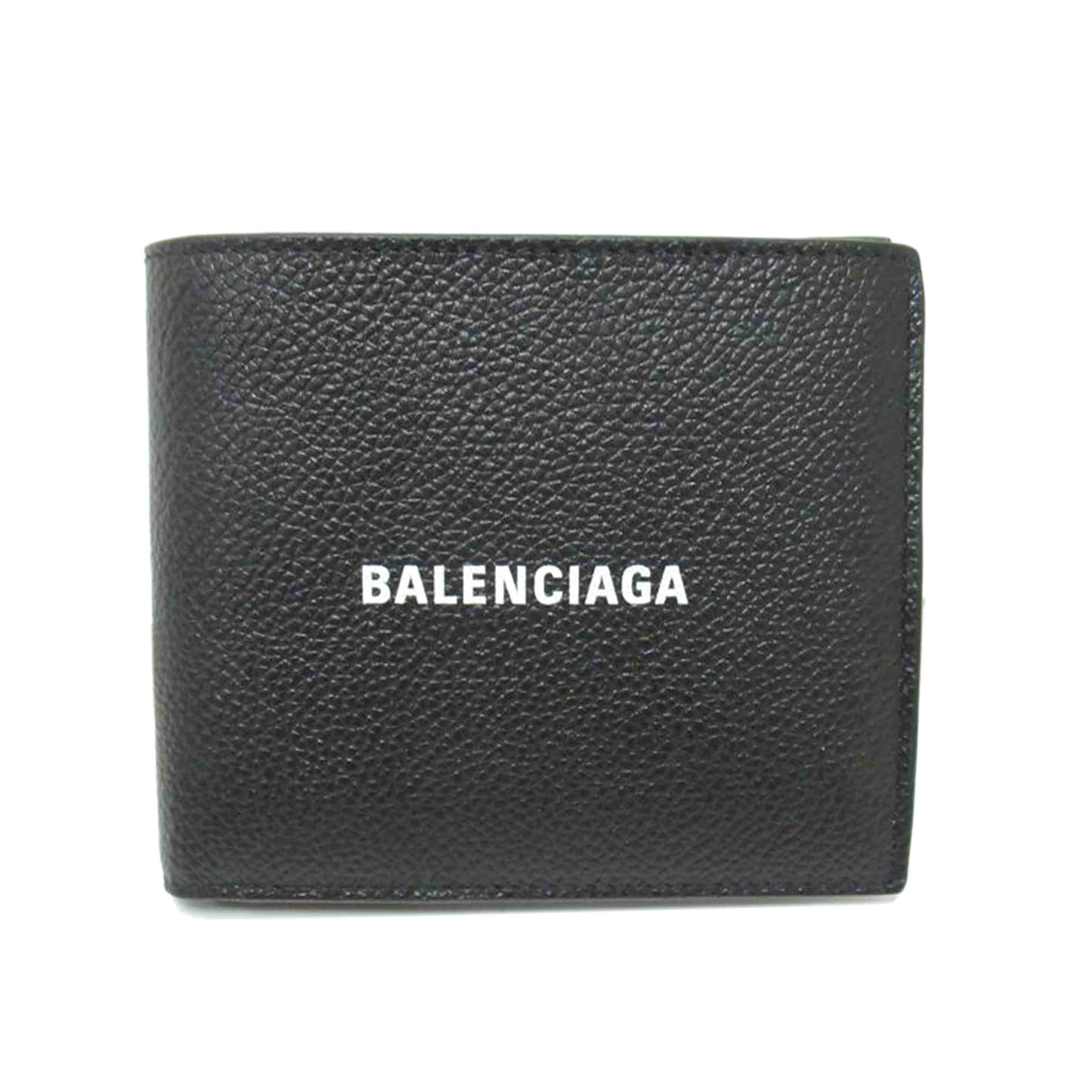 BALENCIAGA/二つ折り財布／レザー/594315//109*/Aランク/63